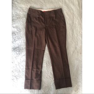 Anthropologie Cropped Wool Pants Sz 10
